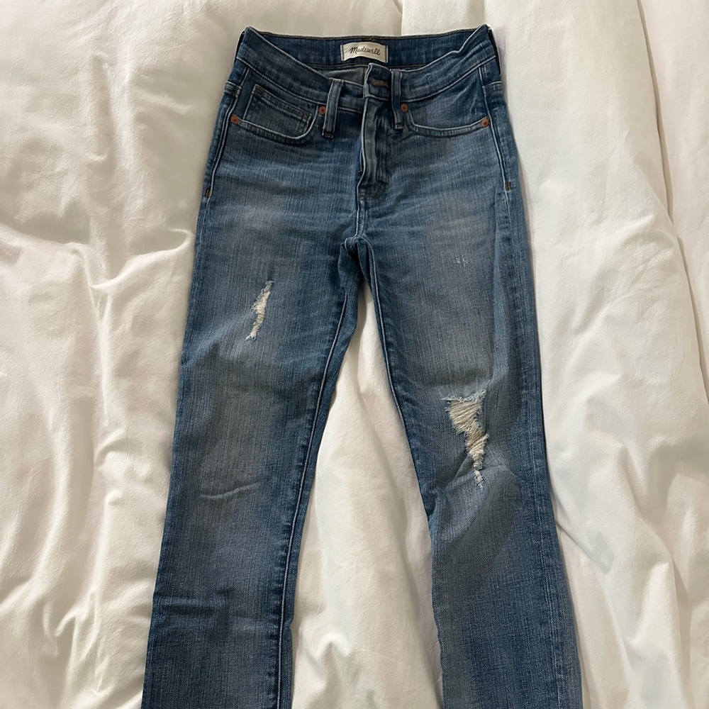 Madewell 9” high rise skinny jeans